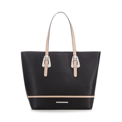 Black tote bag with purse